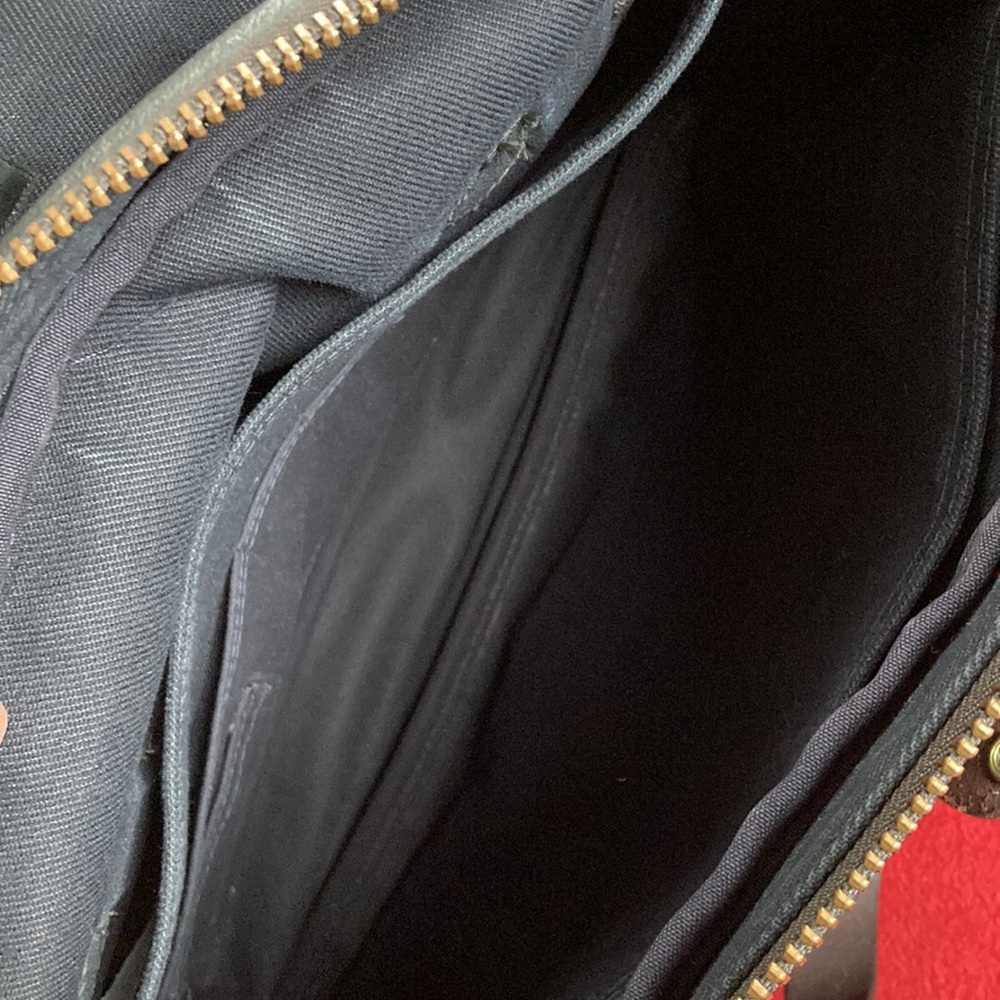 Filson Rugged Twill Original Briefcase - Navy - Picture 5 of 11